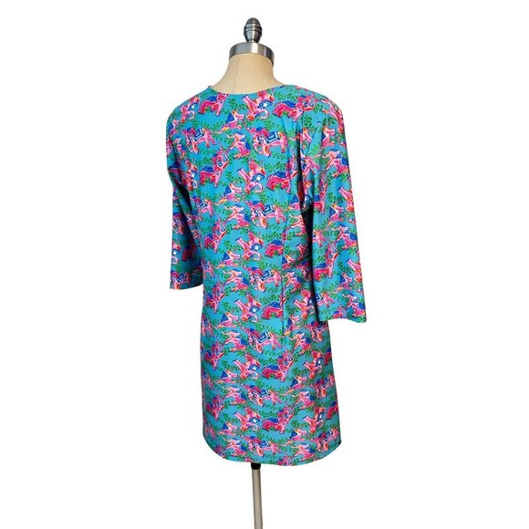 Kaeli Smith Elephant Print Tunic Dress XL - Picture 3 of 5